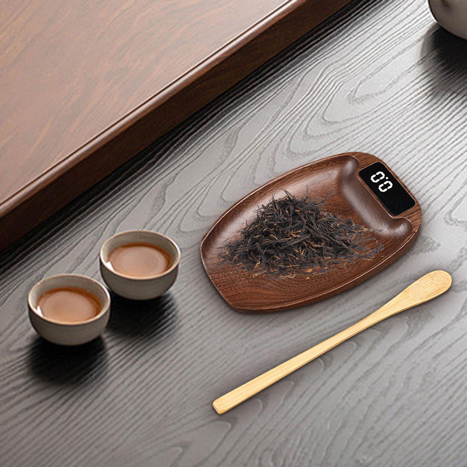 Fiocias Electronic Tea Scale Kitchen Scale Digital Scale Jewelry Scale Multiuse Weighing brown