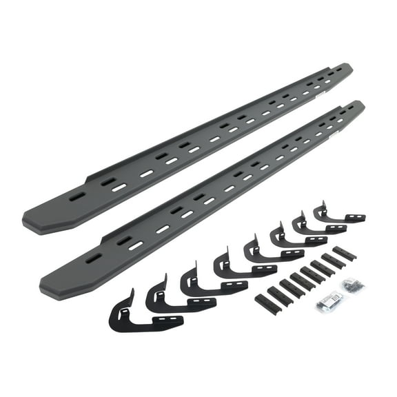 Go Rhino 69605880SPC RB30 Slim Line Running Boards with Mounting Bracket Kit For 14-19 GMC, Chevrolet Fits select: 2014-2019 CHEVROLET SILVERADO, 2014-2019 GMC SIERRA