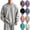 Gray, variant on Frnrwgo Oversized Sweatshirt for Men women Loose Crew Neck Pullover Fleece Casual Couple Top