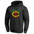 thumbnail image 2 of Men's Black Chicago Blackhawks Splatter Logo Pullover Hoodie, 2 of 4