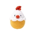 thumbnail image 2 of dajkiuy Handmade Crochet Chick and Flower Egg Decorations, Easter Egg Ornaments, Spring Festival Home Decor, Tabletop Ornament, Easter Gift, 2 of 6