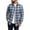 A04 Blue, variant on Mens Flannel Shirts Long Sleeve Plaid Button Down Casual Checkered Fall Shacket Classic Tartan Pattern Collared Outdoor Tops