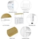 thumbnail image 4 of 3 niveles wine bar gabinete comes con detachable wine rack almacenamiento space glass holder y mesh door in blanca para kitchen sala de estar y bar, 4 of 8