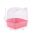 thumbnail image 1 of Removable Bath Box Bathing Basin Bird Cage Accessories Supplies For Small Birds Parrots, 1 of 8