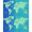 Blue Turquoise, Pattern 3, variant on ODIKA Ocean Educational Explorer Playroom Classroom Large Map Top Playful for Living Room, Under Sectional, Family , Non-Slip Flatwoven