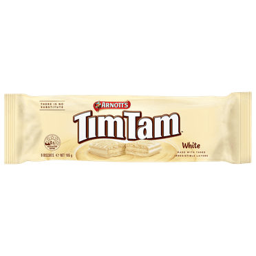 Arnott's Tim Tam Chocolate Biscuits White 165g