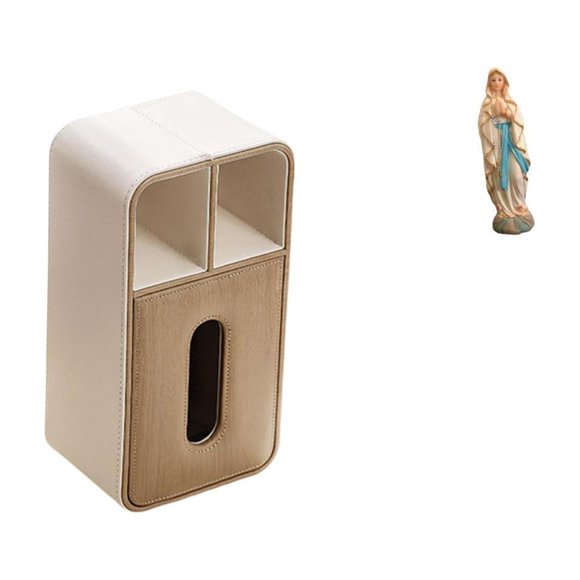 caja de pañuelos,Funda para caja de pañuelos de cuero sintético para dormitorio,Estatua de Lutero,Estatua de la Virgen María Figura Colección Religiosa,Figura de resina y Señora de Lutero