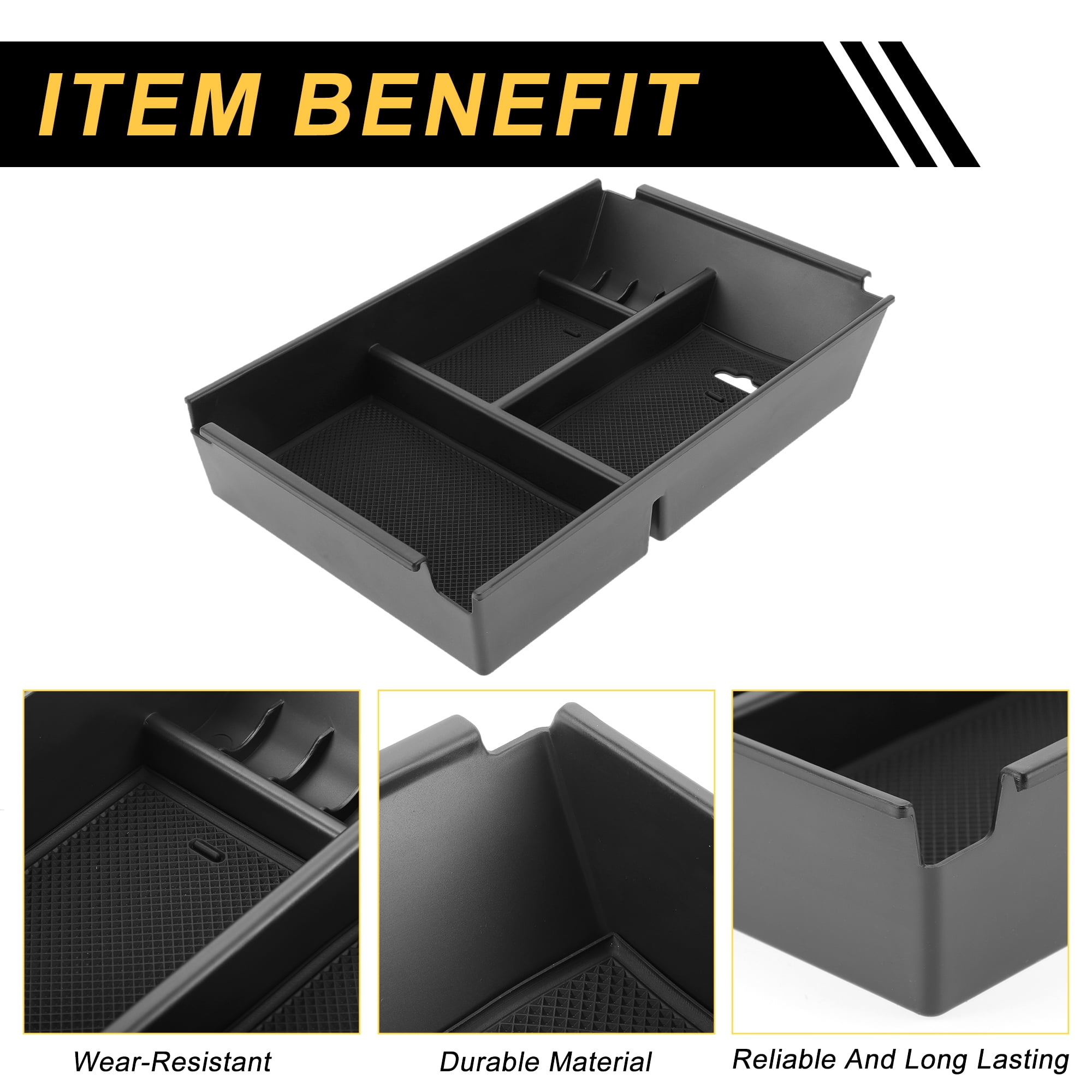 Unique Bargains Center Console Armrest Organizer Tray for Ford F-150 2011-2014