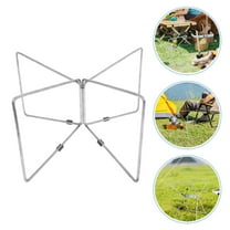 SWETRACE 1Pcs Stainless Steel Folding Camping Box Stand for Outdoor Enthusiasts 8.45X8.45X7.47in