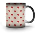 thumbnail image 5 of Heart Shape Color Changing Mug, Heat Sensitive Ceramic Coffee Cup Temperature Activated Cup for Coffee Tea Hot Cocoa Drinks for Home Office and Gift Giving, Fun Surprise Effect, 5 of 7