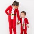 thumbnail image 3 of Conjuntos de pijamas para niños y niñas, ropa de dormir de algodón, traje informal de Navidad, alce, Papá Noel, 3 of 4