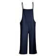 thumbnail image 4 of Utoimkio Women's Casual Overalls Bib Casual Loose Sleeveless Romper One Piece Wide Leg Jumpsuit for Women, 4 of 5