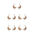 thumbnail image 2 of Qarigey 1 par de aretes colgantes en forma de luna vintage, joyería colgante, café blanco Type2 NO2 Qarigey CBP270653, 2 of 5