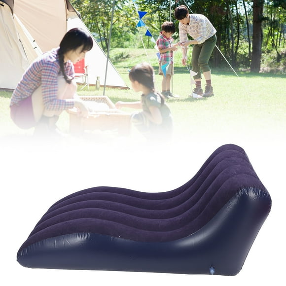 Inflatable Couch, Inflatable Sofa Bed, Portable Comfortable Sleeping Couch for Home Picnics Hiking Park Travel with PVC Material, Wear Resistant