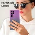 thumbnail image 5 of Magnetic Case for Samsung Galaxy S22 Ultra 5G, Luxury Gradient Neon Color Case Compatible with MagSafe Charger Cover with Camera Lens Protector Pretty Phone Case for Women and Girl -Purple Grey, 5 of 14