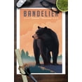 thumbnail image 3 of Bandelier National Monument, New Mexico, Black Bear, Litho (9x12 Wall Art Print, Home Decor), 3 of 3
