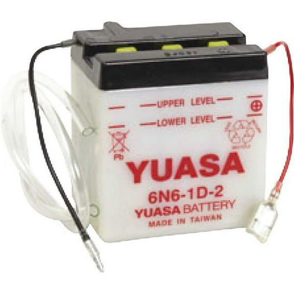 Yuasa 6N6-1D-2 Conventional 6V Battery (YUAM2662B)