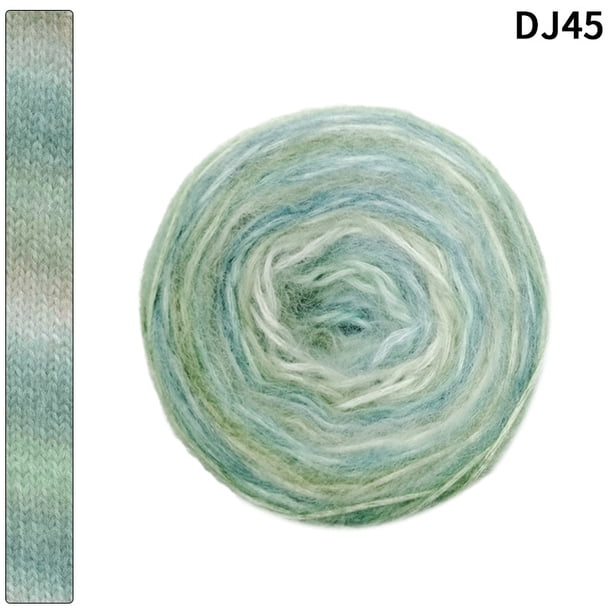 Xiao Hua Hilo Whirl de 100 g, hilo acrílico al 58 % para crochet, kit de crochet con cambio de color suave, hilo grande, AL