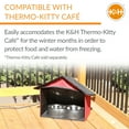 thumbnail image 5 of K&H Pet Products Outdoor Kitty Dining Room Barn Red 14 X 20 X 16.5 Inches, 5 of 9