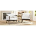 thumbnail image 4 of Bucket - style Armchair Duo | Perfect for Relaxing at Home | Sherpa - covered Seats and Solid Wood Structure | Ensures Comfort during Extended Use, 4 of 6