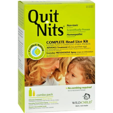 Hyland's Homeopathic Wild Child Quit Nits Head Lice Kit (Best Way To Remove Lice Nits)