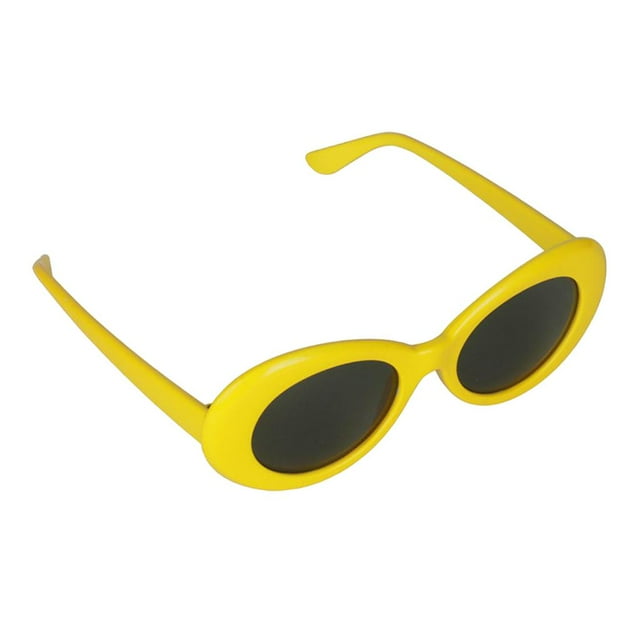 Gafas de sol con lentes ovaladas, estilo retro, atrevido y moderno, montura gruesa, estilo vintage de los años 80. B 2