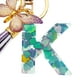 thumbnail image 2 of (K) Llavero mariposa con borla azul A-Z lindo llavero coche cartera mochila, 2 of 9