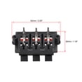 thumbnail image 2 of 6 Way  Spring Speaker Terminal Clip Push Release Connector Audio Cable Terminals Strip Block Black Red WP6-03, 2Pcs, 2 of 3