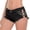 Black, variant on Women's Low Rise Side Cutout Mini Denim Shorts Metal Chain Frayed Hem Jean Hot Pants for Beach Club Wear Gothic Y2K Streetwear Green
