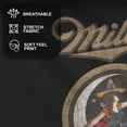 thumbnail image 4 of Men's Miller High Life Vintage Lady Logo  Graphic Tee Black Large, 4 of 9