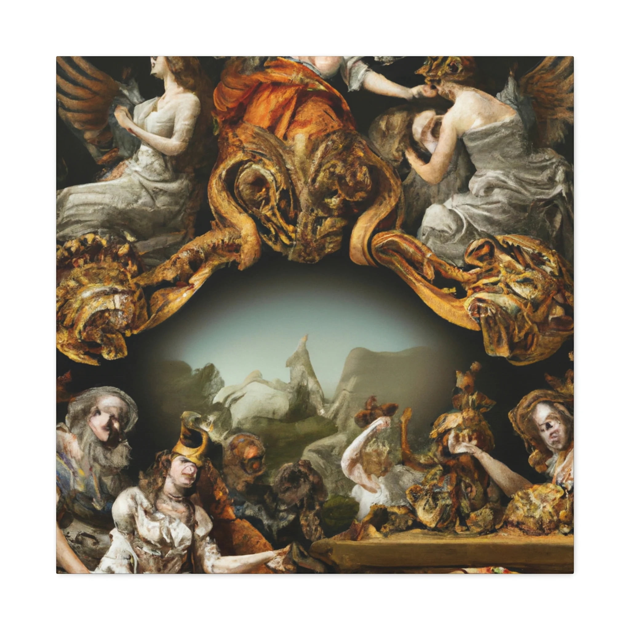 Heavenly Splendor Gilded - Canvas - Walmart.com