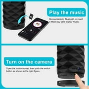 HD WiFi Desk LED Light with Bluetooth Speaker Camera Recorder Mini Smart Security Camera Indoor Wifi Two Way Audio HD Video Camera