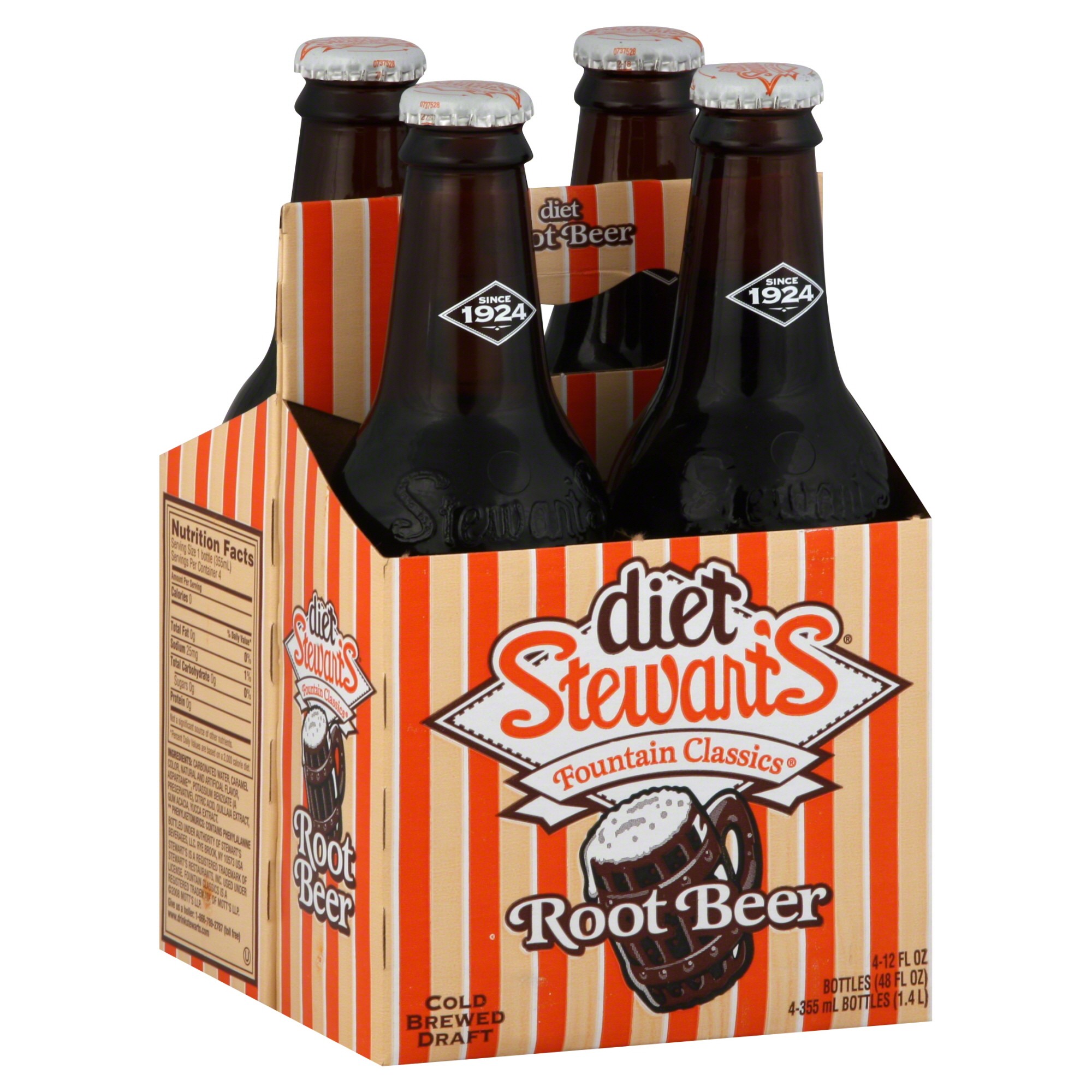 Stewarts Diet Root Beer355Ml X 24 Bottles