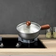 thumbnail image 6 of Sauce Pan Nonstick Butter Melting Pot Walnut Handle Portable Design for Hotel Family Breakfast Cooking, 6 of 7