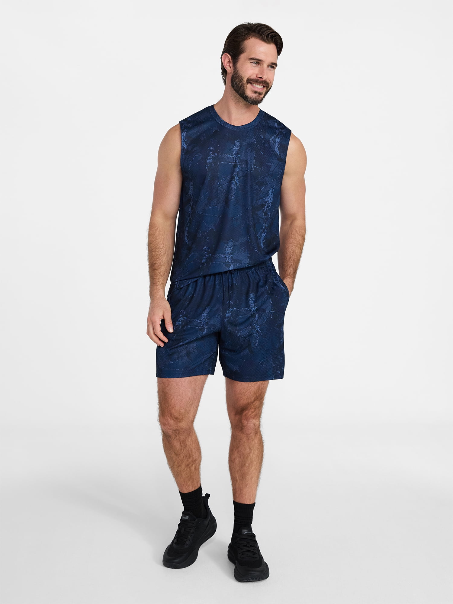 Athletic Works Men’s Sleeveless Mesh Muscle Tee, Sizes XS-5XL