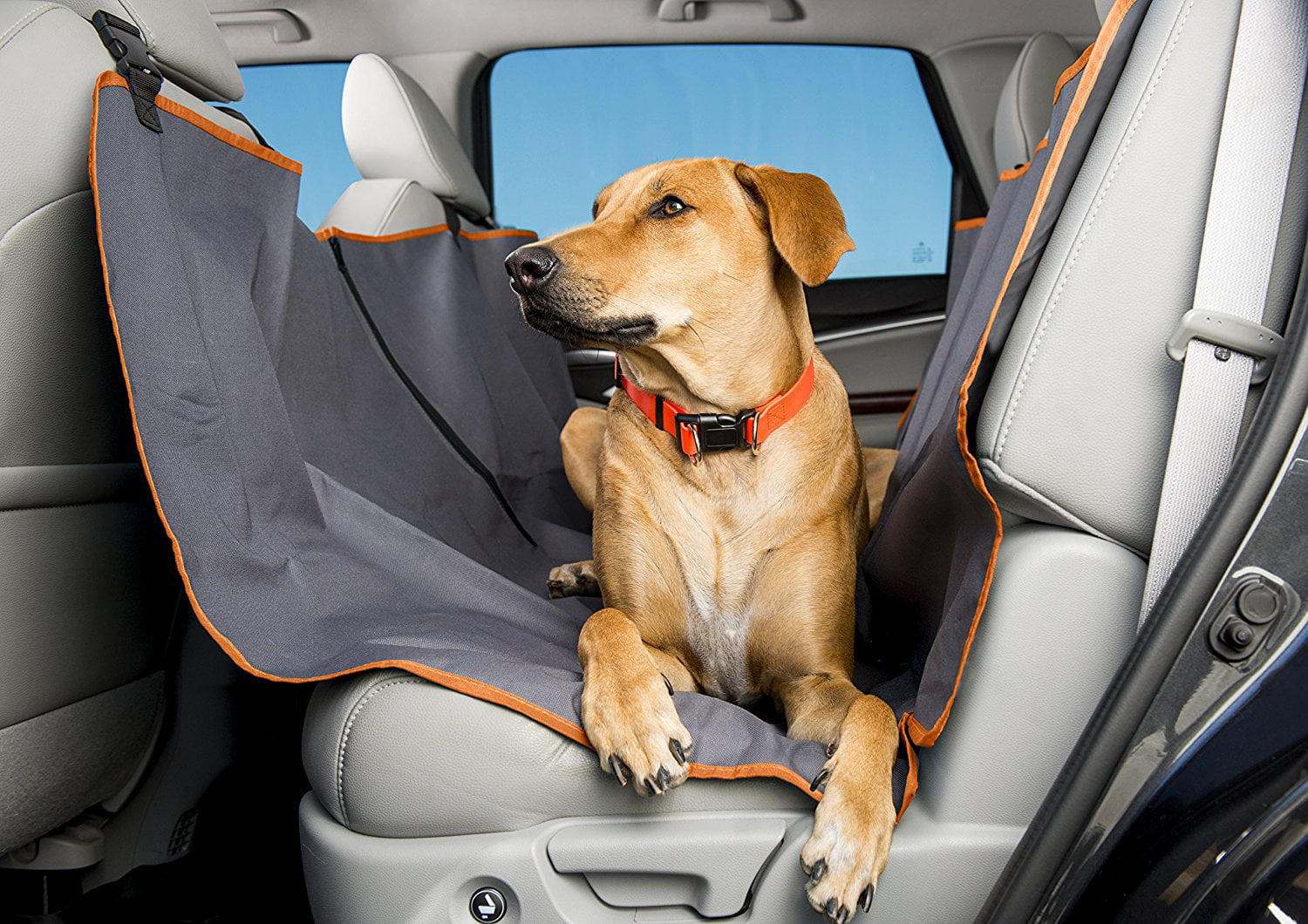 Dog Car Seat Cover, Hammock Style for Back or Bench Seat, Waterproof