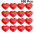 thumbnail image 2 of EeaseCA 200pcs Love Heart Shape Confetti I LOVE YOU Printing Confetti Wedding Layout Confetti Decorations Cloth Heart Shape Bedtop Confetti for Wedding Proposal Appointment Use, 2 of 7