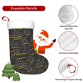 thumbnail image 5 of Balery Retro Excavator Pattern Christmas Stockings with Initials, 18" Large Knit Christmas Stocking,Xmas Stocking for Kids, Holiday and Family Stocking, 5 of 7