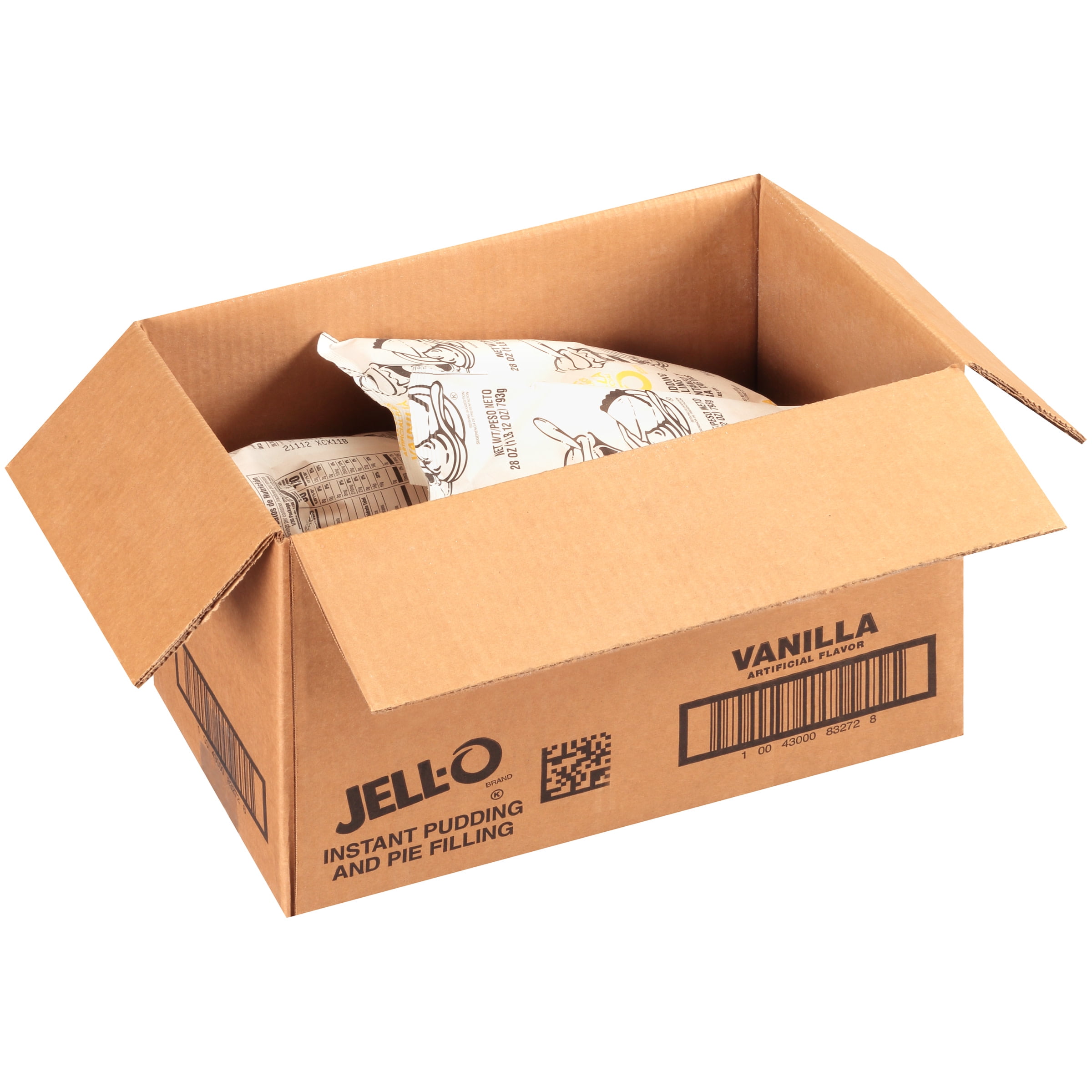 Jell-O Vanilla Instant Pudding & Pie Filling Mix, 12 ct Casepack