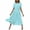 Mint Green, variant on Summer Dress for Women Midi Casual Crewneck Short Sleeve Dresses Loose Trendy Ruffle Tiered Flowy Boho Beach Dress Dark Gray 2XL