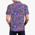 thumbnail image 5 of Vsdgher Watercolor Butterflies Print Men's Short Sleeve Stretch Polo Shirt, Moisture-Wicking Performance Polo Shirt, 5 of 8