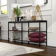 thumbnail image 4 of Evelyn&Zoe Alexis 64" Wide Rectangular Console Table, Blackened Bronze, 4 of 7