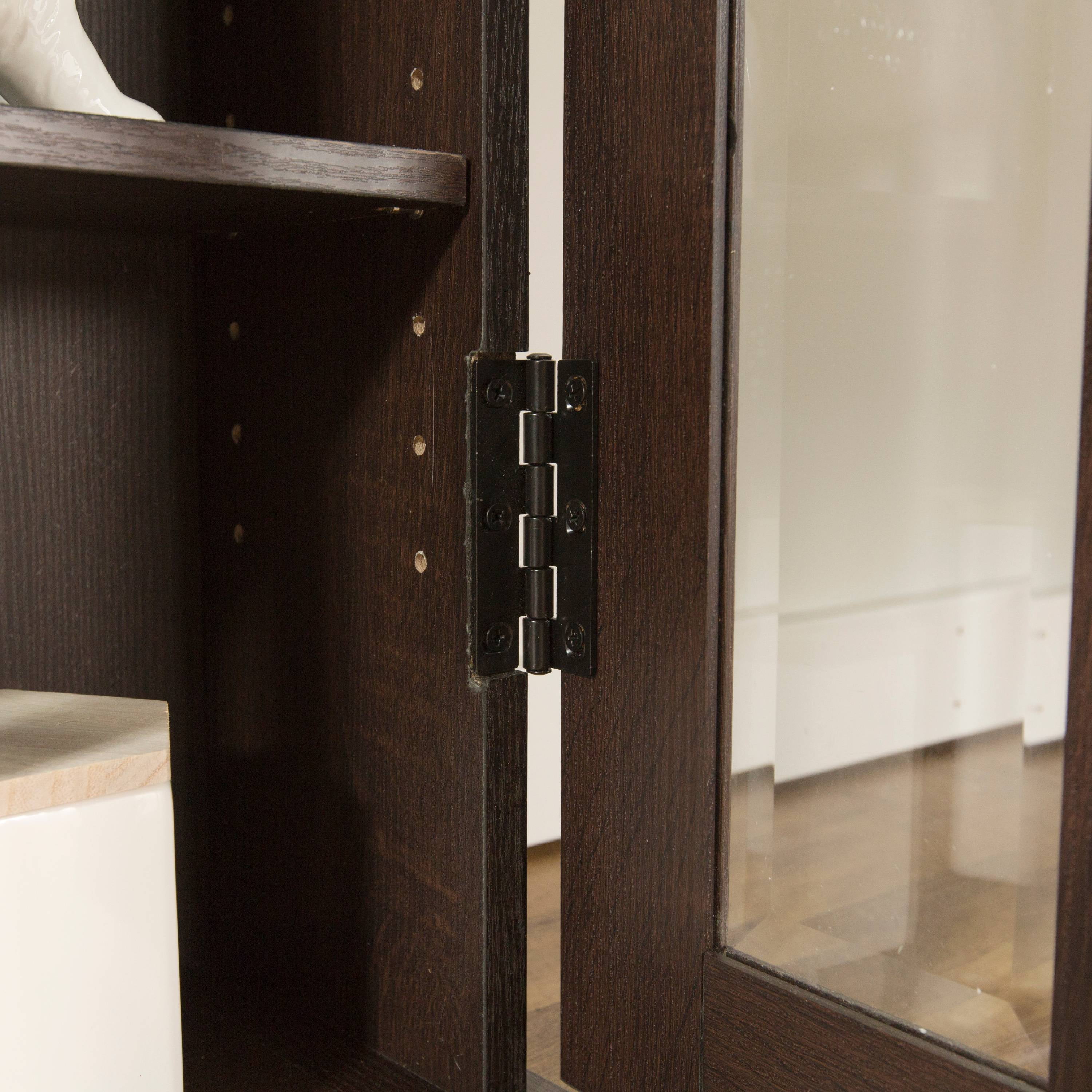 Walker Edison CD, DVD, Blu-Ray Espresso Media Tower Storage Cabinet