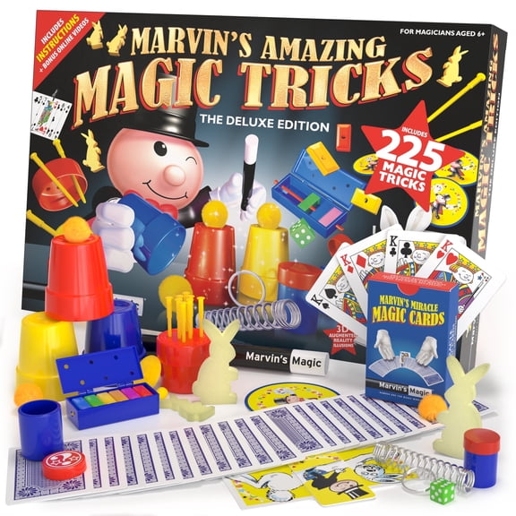 Marvin's Magic - 225 Amazing Magic Tricks for Children - Magic Kit - Magic Set