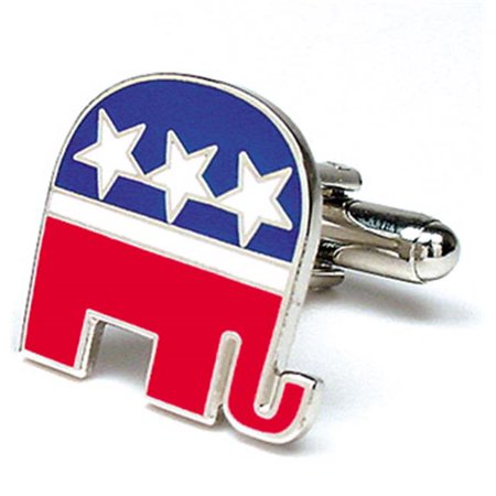 Cufflinks PD-ELE-SL Republican Elephant Cufflinks