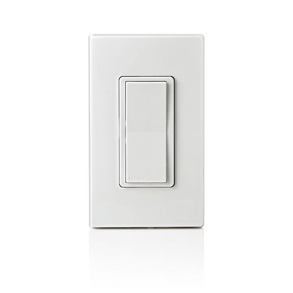Leviton Decora Smart Anywhere Wireless Switch - Rocker Smart Dimmer - 1 Piece, White