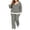 Black, variant on Enjoytime Lounge Sets for Women Striped V Neck Long Sleeve Top Wide Leg Pants 2 Piece Outfits Soft Loose Casual Plus Size Matching Set