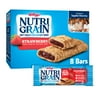 Kellogg's Nutri-Grain Strawberry Chewy Soft Baked Breakfast Bars, Ready-to-Eat, Kids Snacks, 8 Count