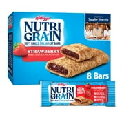 Kellogg's Nutri-Grain Strawberry Chewy Soft Baked Breakfast Bars, Ready-to-Eat, 10.4 oz, 8 Count