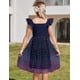 thumbnail image 3 of Vestido de tul Arshiner de manga corta con volantes para niñas, 3 of 6